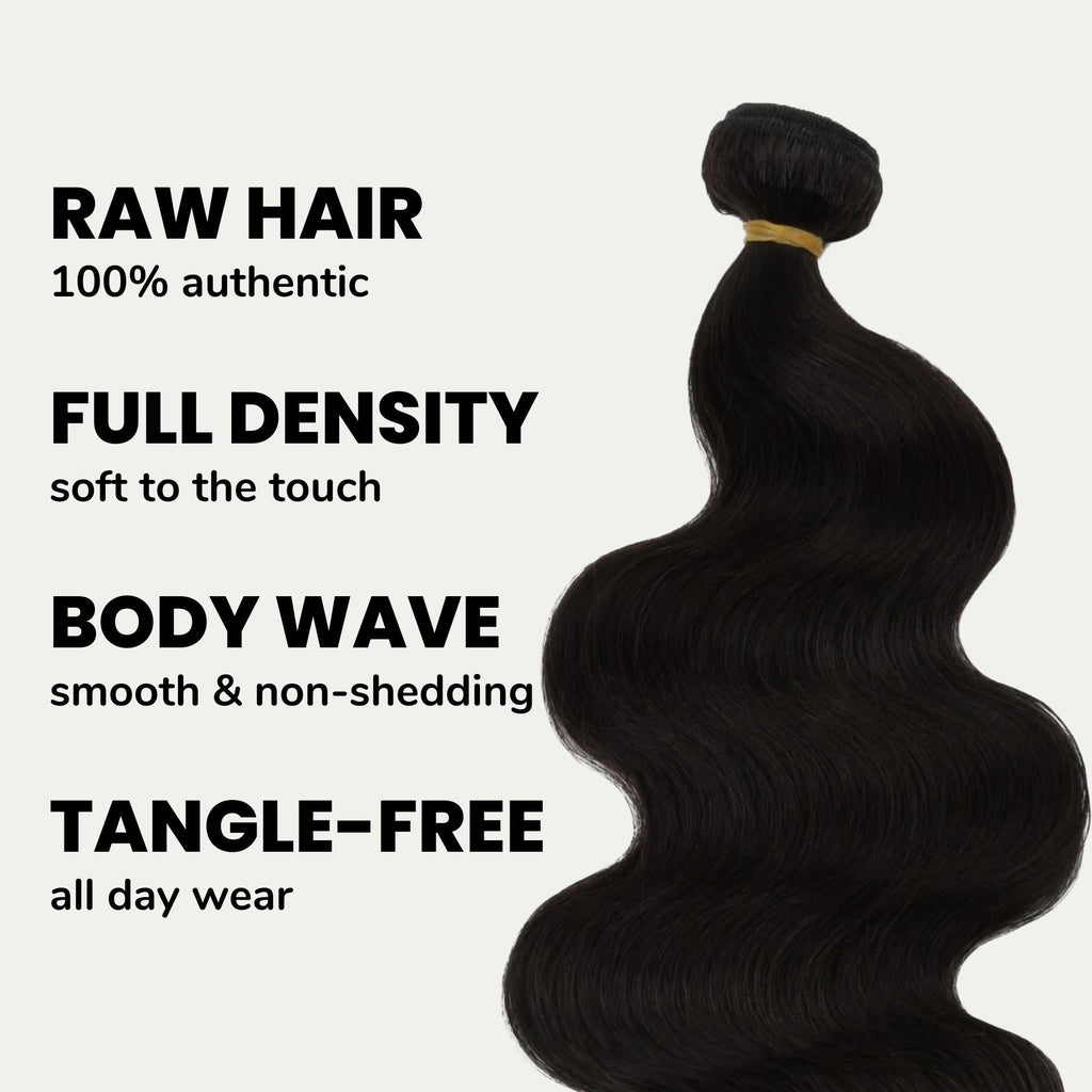 Raw Body Wave 100% Human Hair Bundles
