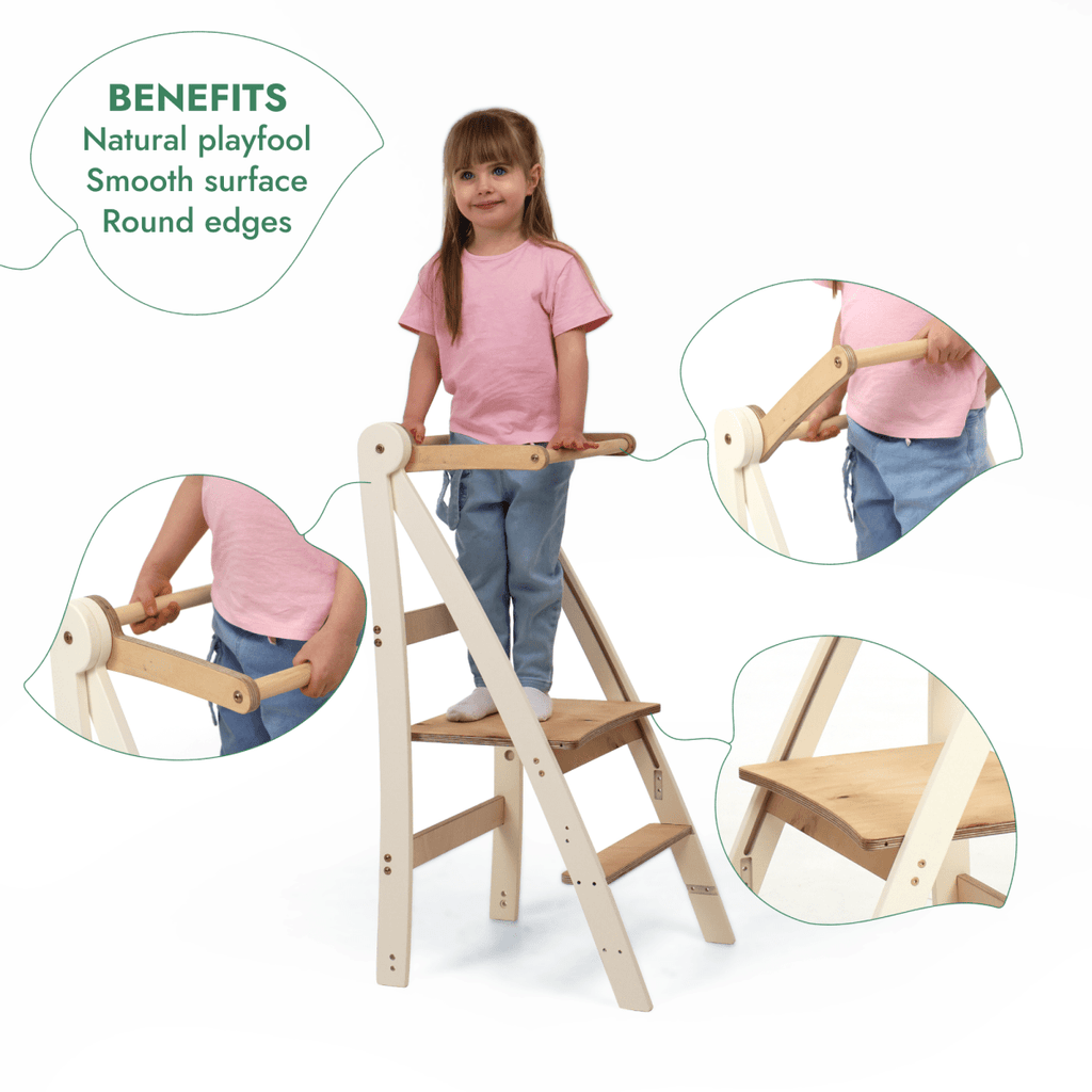 Adjustable Montessori Tower - Kids Step Stool