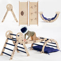 Apollo 4in1 Climbing Set:  Pikler Triangle, Arch, Slide Board, and Cushion for Little Toddlers Astronauts (1–3 Years)