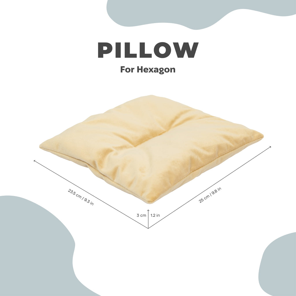 Cat Cushion Pillow - Yellow