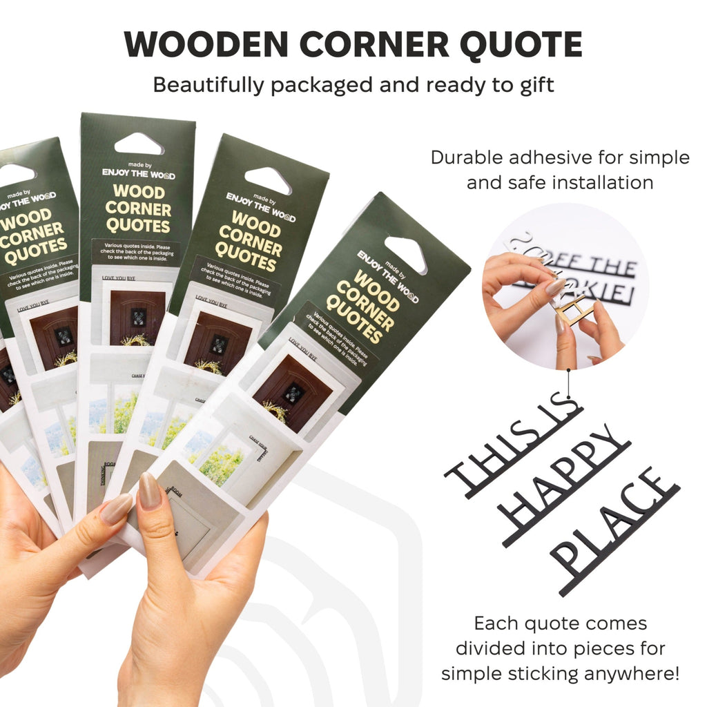 Wooden Corner Quote – Be Still and Know
